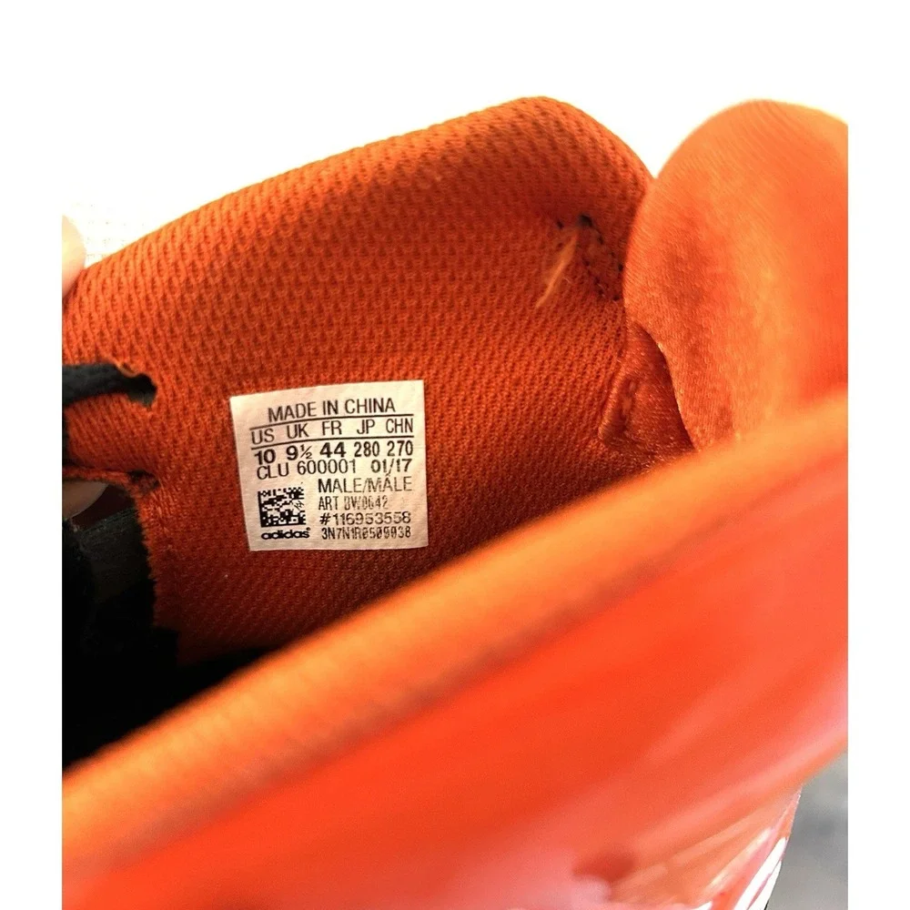 Men's Adidas Freak X Carbon Mid DS Sz 10 Black Orange EUC - Picture 7 of 7